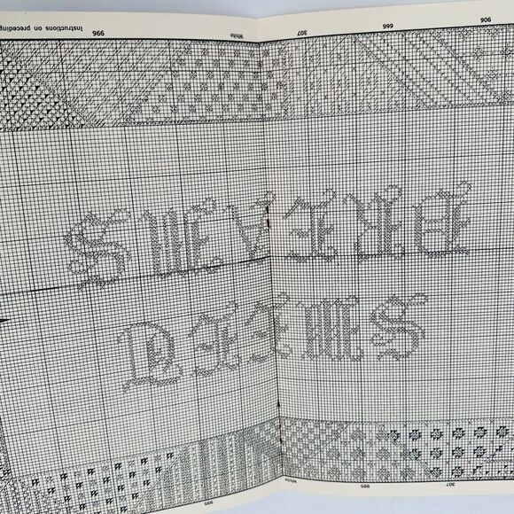 Eva Rosenstand Alphabet Cross Stitch Pattern Book Monogram Children Kids Vintage - Picture 9 of 15